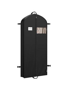 Travel Garment Bag 60 Inch Suit Dress Coat Storage Heavy Duty Zipper Black